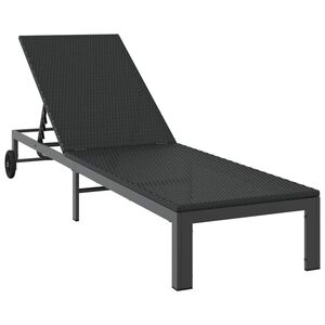 vidaXL Solseng polyrotting Svart