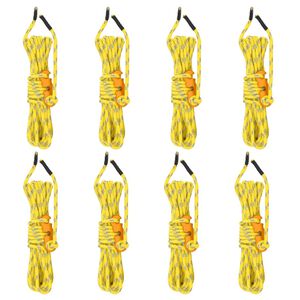 vidaXL Barduner med skiften&oslash;kler reflekterende 8 stk 4 m 4 mm