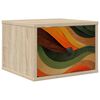 vidaXL Vegghengt nattbord BONN Sonoma eik 36 x 33 x 25 cm