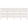 vidaXL Sengegavl hvit 200x3x80 cm heltre furu