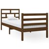 vidaXL Sengeramme honningbrun 75x190 cm Small Single heltre