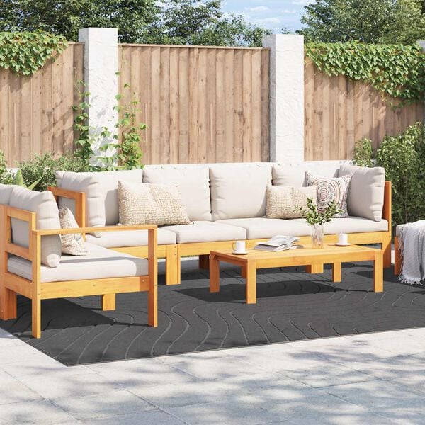 vidaXL Omr&aring;detepper Rektangul&aelig;r Antrasitt 280 x 200 cm