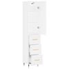 vidaXL Highboard hvit 34,5x34x180 cm konstruert tre