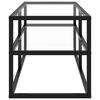 vidaXL TV-benk svart med herdet glass 100x40x40 cm