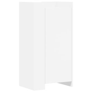 vidaXL Skoskap hvit 52x37,5x100 cm konstruert tre