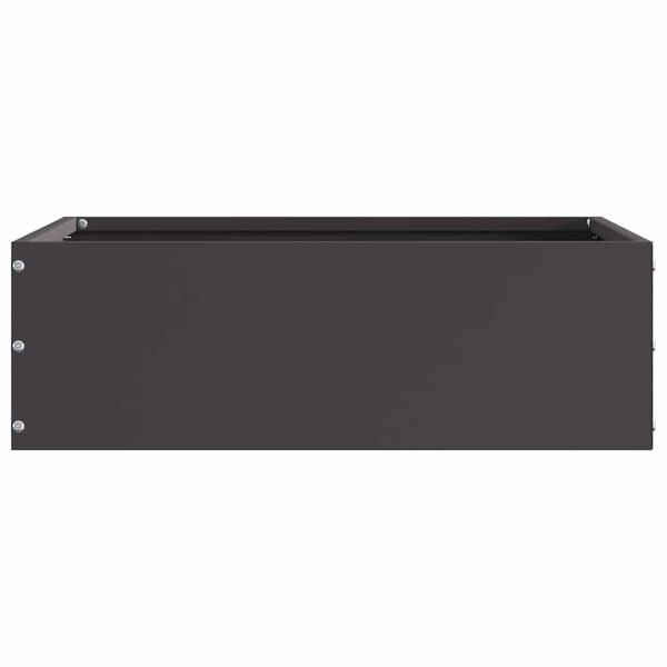 vidaXL Gjerdekant 6 pcs Svart 40 x 40 x 13 cm St&aring;l