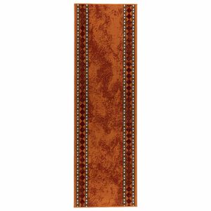 vidaXL L&oslash;perteppe FLORNES Vevd Oransje 67 cm x 150 cm PP 7 mm