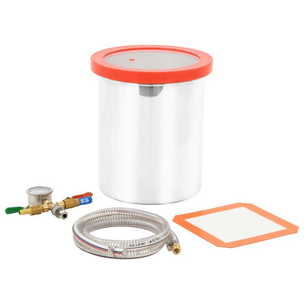 vidaXL Vakuumkammer rustfritt stål 11,42 L