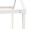 vidaXL Køyeseng med tak hvit 90x200 cm heltre furu