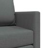 vidaXL Sammenleggbar Sofa seng M&oslash;rkegr&aring; 112 x 60 x 55 cm stoff