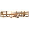vidaXL Utend&oslash;rs sofa-sett 6 pcs Naturlig Solid akasietre