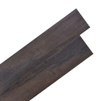 vidaXL Selvklebende PVC gulvplanker 2,51 m² 2 mm mørkebrun