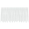 vidaXL Blondegardin med gardiner Blomster Hvit 100 x 300 cm Polyester