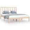vidaXL Sengeramme heltre furu 120x200 cm