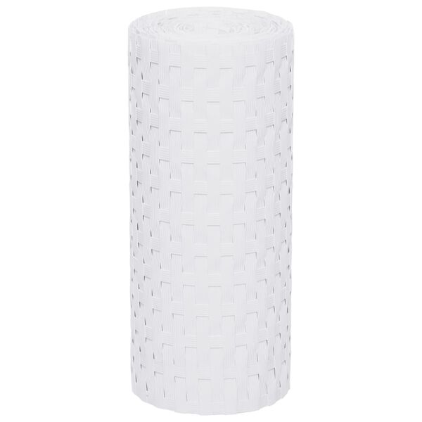 vidaXL Balkongskjermer 10 stk hvit 255x19 cm polyrotting