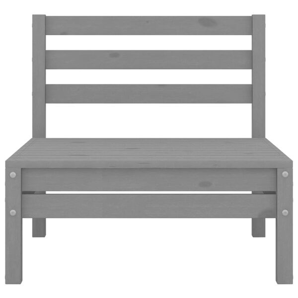 vidaXL Hagesofagruppe 5 deler gr&aring; heltre furu