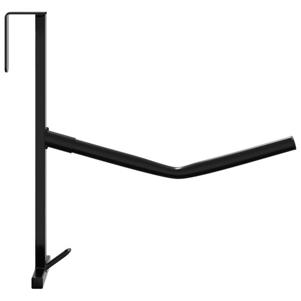vidaXL Salstativ med hodelagskrok enkeltarms b&aelig;rbart svart jern