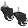 vidaXL Svinghjul 2 stk. Svart 40,4 x 40,4 x 19,7 mm Jern og nylon