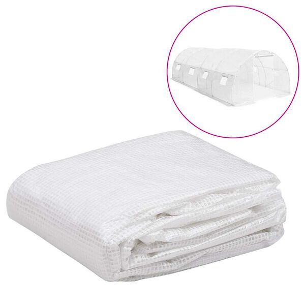 vidaXL Erstattningstrekk til drivhus (18 m&sup2;) 3x6x2 m gjennomsiktig