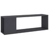 vidaXL TV-benk gr&aring; 100x24x32 cm konstruert tre