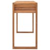 vidaXL Skrivebord med 2 skuffer 140x40x75 cm teak