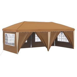vidaXL Pop-up Festtelt 575 x 288 x 245 cm Beige