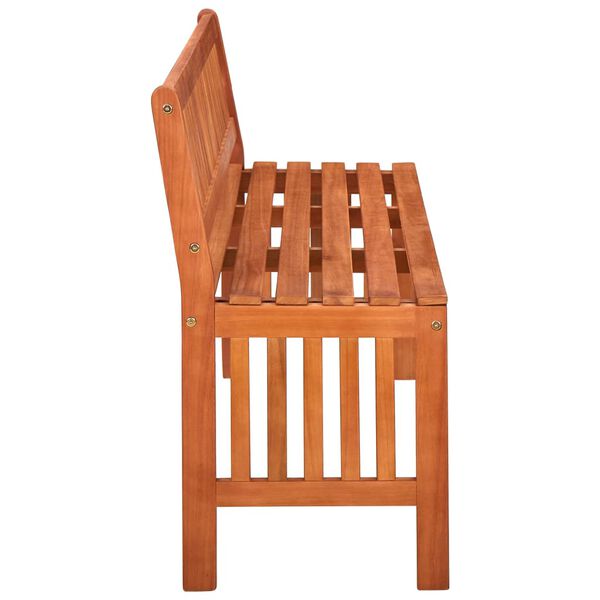 vidaXL Hagebenk 137 cm heltre eukalyptus