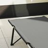 vidaXL Sammenleggbar camping seng Grå 206 x 76 x 74 cm Oxford og Stål