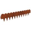 vidaXL Gjerdekant 10 pcs 103 x 20 cm St&aring;l Rusten