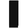 vidaXL Skoskap svart 30x35x100 cm konstruert tre