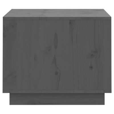 vidaXL Salongbord grå 120x50x40,5 cm heltre furu
