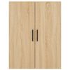 vidaXL Highboard sonoma eik 69,5x34x180 cm konstruert tre