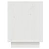 vidaXL Skohylle hvit 110x34x45 cm heltre furu