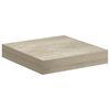 vidaXL Flytende vegghyller 2 stk eik 23x23,5x3,8 cm MDF