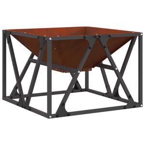 vidaXL Ildsk&aring;l Rusten 50 x 50 x 35 cm Cortenst&aring;l