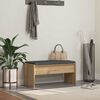 vidaXL Gangbenk med pute Artisan Eik 83 x 38 x 40 cm