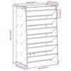 vidaXL Vegghengt plantekasse 6 etasjer 69x40x101,5 cm impregnert furu