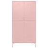 vidaXL Garderobe rosa 90x50x180 cm st&aring;l