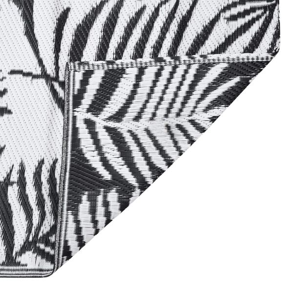 vidaXL Uteteppe ARAKIL svart 140x200 cm PP