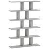 vidaXL Vegghylle Betonggr&aring; 70 x 17 x 101 cm Konstruert tre