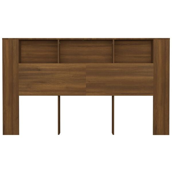 vidaXL Sengegavlskap brun eik 180x18,5x104,5 cm