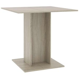 vidaXL Spisebord sonoma eik 80x80x75 cm sponplate