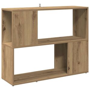 vidaXL Bokhylle/romdeler artisan eik 80x24x63 cm
