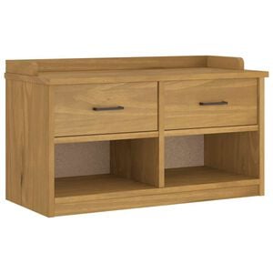vidaXL Gangbenk SANDNES 87x40x50 cm heltre furu