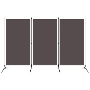 vidaXL Romdeler 3 paneler antrasitt 260x180 cm
