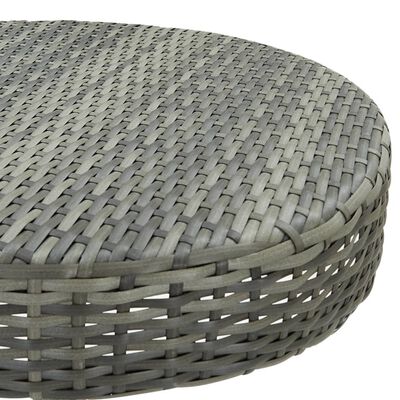 vidaXL Hagebord grå 60,5x106 cm polyrotting