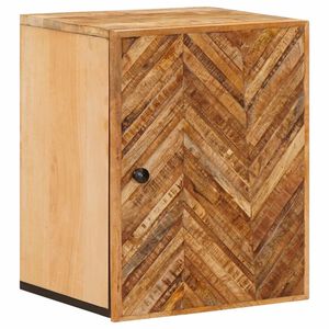 vidaXL Hengende skap med d&oslash;r Brun 38 x 33,5 x 48 cm Massiv mango tre