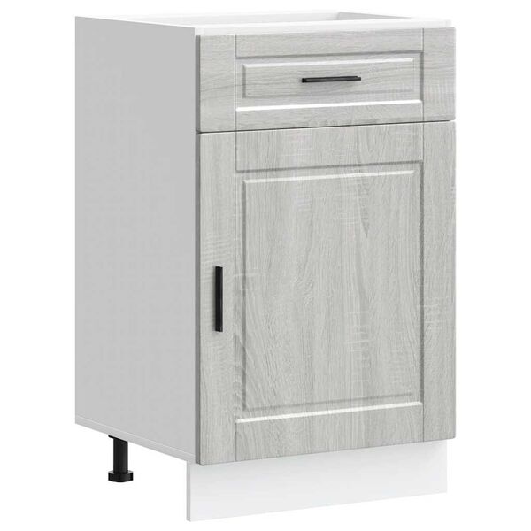 vidaXL Kjøkken underskap Porto grå sonoma konstruert tre