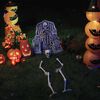 vidaXL Halloween Skjelett Hvit 45,5 x 13 cm Plast