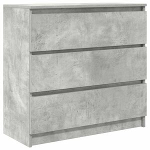 vidaXL Skjenk betonggr&aring; 80x35x76 cm konstruert tre